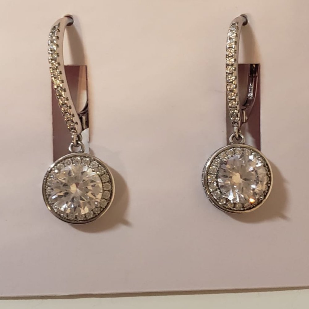 Giani Bernini Sterling Silver Cubic Zirconia Drop Earrings